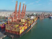 MERSİN ULUSLARARASI LİMANI, YENİ TAMAMLANAN EMH2 TERMİNALİNDE İLK 400 METRELİK MEGA GEMİYİ KARŞILADI